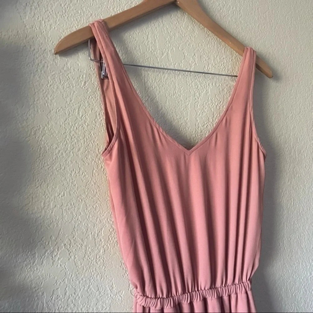 NWOT SMYMM Dark Pink Kendall Sleeveless Maxi Dress - Rustic Mauve Crisp